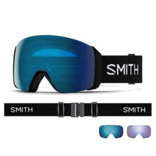 예약판매 스미스 고글 포디 맥 엑스라지 2425 SMITH 4D MAG XL BLACK CP SUN BLUE MIRROR + STORM BLUE SENSOR 보너스렌즈
