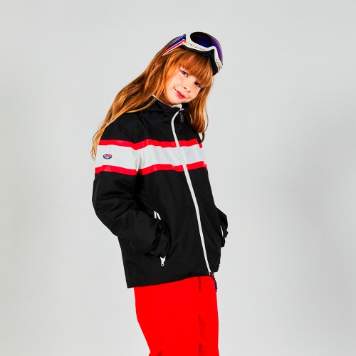 러키로키 스키클럽 아동 스키복 세트 2223 LUCKY ROCKY SKI CLUB BLACK JKT SET